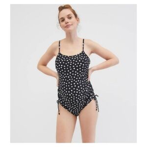 Motherhood‎ Maternity Beach Bump Side-tie One Piece Swimsuit UPF 50+